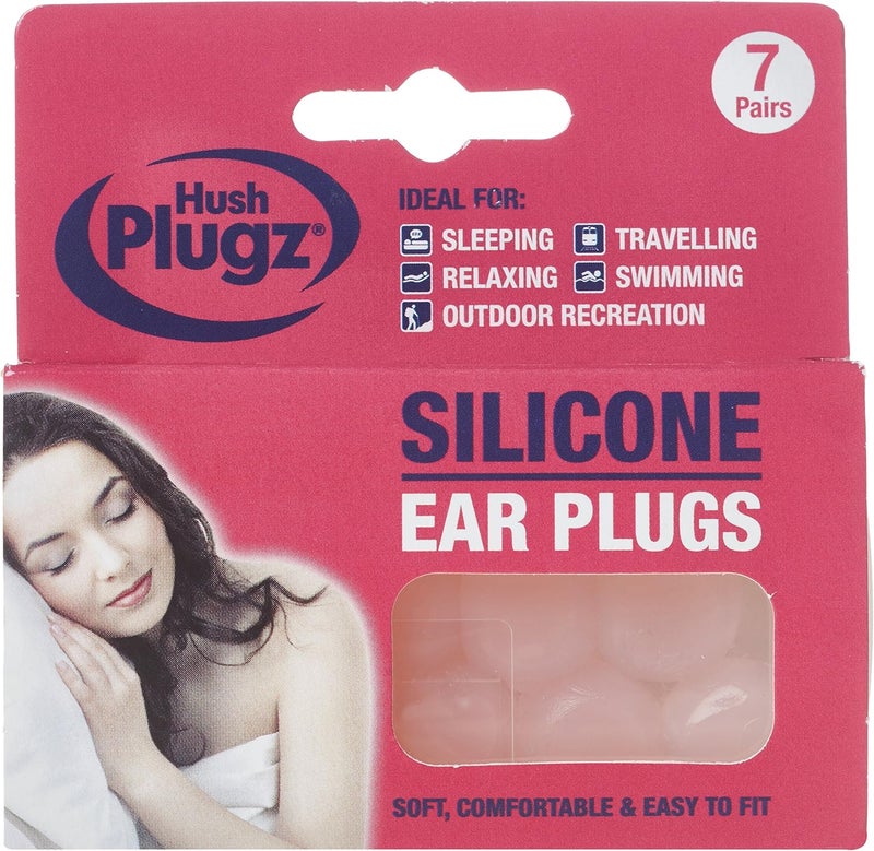 Hush Plugz Silicone Earplugs x 3 packs - Image 1