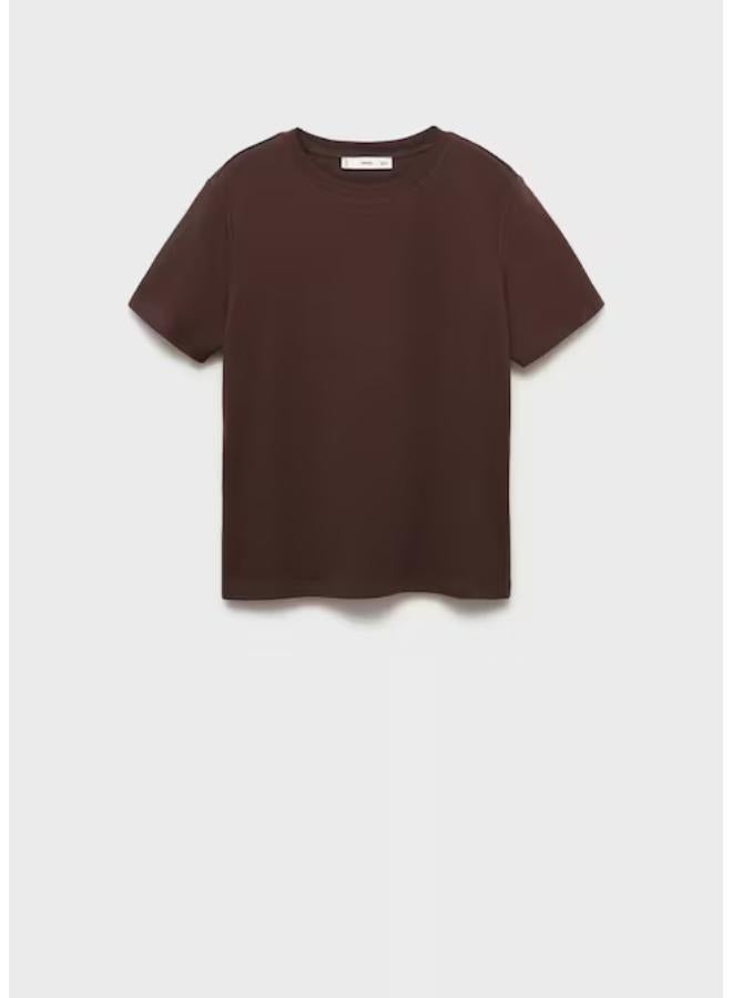 MANGO Short-Sleeved Cotton T-Shirt - Image 5