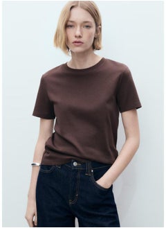 MANGO Short-Sleeved Cotton T-Shirt  - Image 1