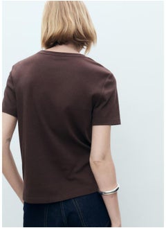 MANGO Short-Sleeved Cotton T-Shirt  - Image 2