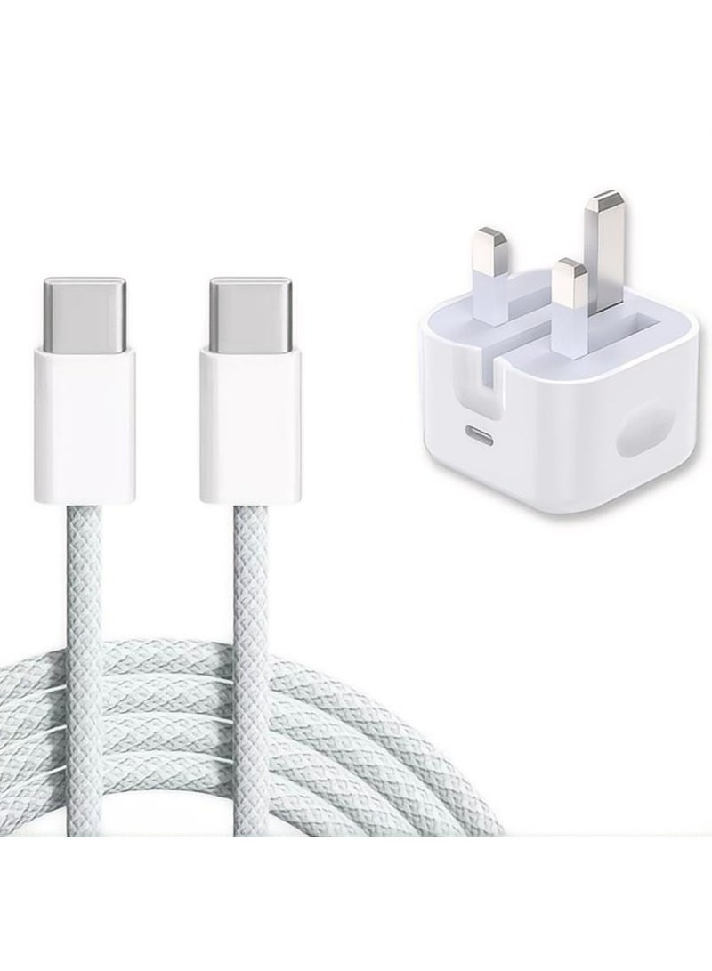 iPhone 15 Pro Max Charger With USB C Port 35 Watt with 2M iPhone Fast Charging Cord Type C to C for iPhone 15 Pro max/15 Pro/15 plus/15, Samsung S24 and all USB C mobiles / Tabs - Image 1
