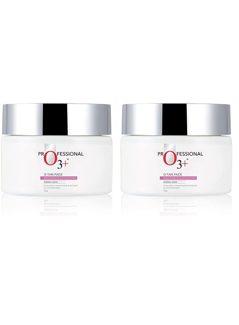 O3+‎ عبوة O3+ D-TAN لإزالة التسمير الفوري وحماية البشرة من أضرار الشمس، غنية بزيت النعناع والأوكالبتوس، مثالية لجميع أنواع البشرة، عبوة من قطعتين (٥٠ غرام). - Image 1