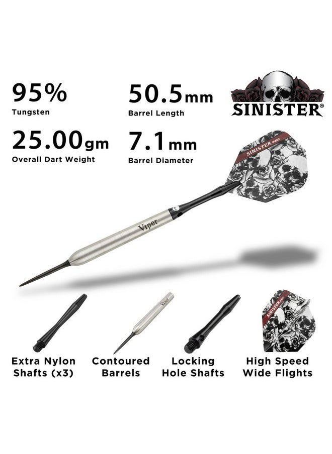 فايبر سهام Viper من GLD Products Sinister ذات الرأس المصنوع من فولاذ التنغستن بنسبة 95%، 25 جرامًا، فضية، 23-3811-25  - Image 4