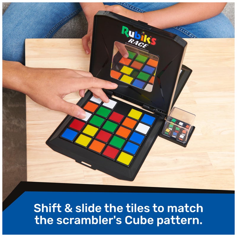 Rubik's Rubik’s Race, Classic Fast-Paced Strategy Sequence Brain Teaser Travel Board Game Two-Player Speed Solving Face-Off for Adults & Kids Ages 7 and up - Image 2