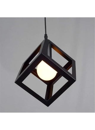 Pendant Light Black Ceiling Light Lamp Industrial Rustic Vintage Wrought Iron Geometric Modern Square Ceiling Hanging Lighting Fixture Kitchen Island Dining Room Living Room Hallway (Not Include Bul - pzsku/Z431FAB87633C039BF60CZ/45/_/1731759969/d01b6403-3fd7-4eb5-a82b-a24d95ce3476