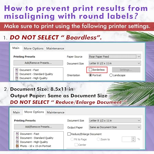 KOALA PAPER Koala Round Labels 2 Inch, Glossy Waterproof Printable Circle Stickers for Inkjet and Laser Printer, 240 Circle Labels for Brand Logo, Bottle, Jar - Image 2