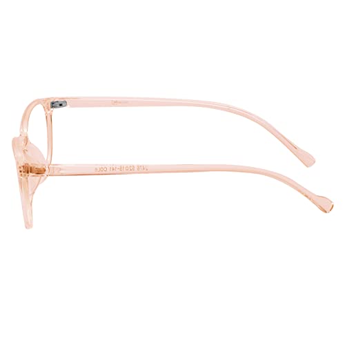 Peter Jones Small Pink Transparent Cateye Blue Light Blocking Computer Glasses for Kids/Girls/Women (AG2476PK) - Image 5