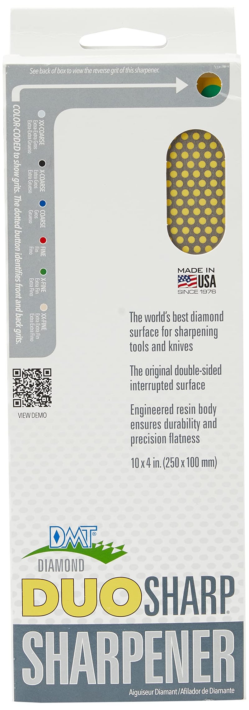 AS ONE Diamond Machining Technology (Dmt) W250Ecnb Duosharp Double-Sided Diamond Sharpening Stone Extra-Fine/Coarse 10 Inch - Image 3