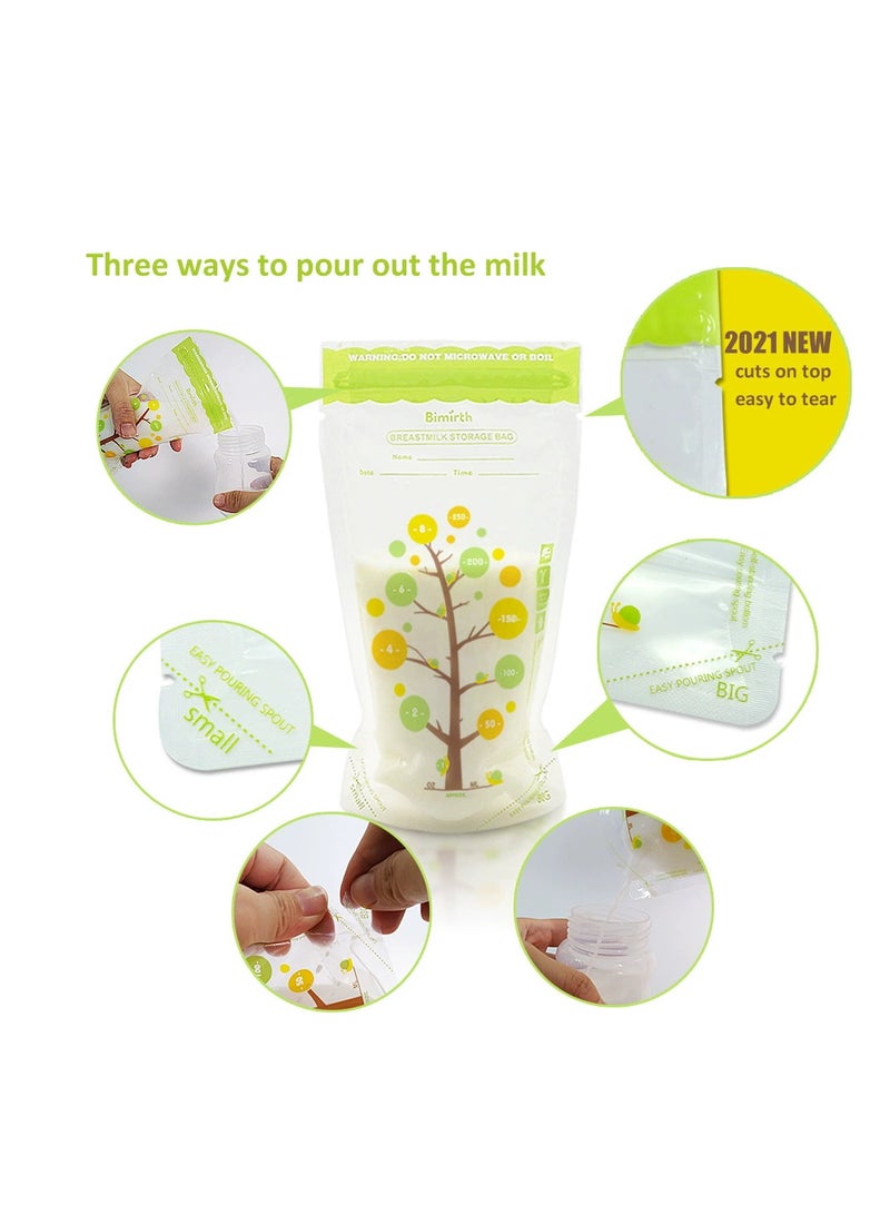 Pack Of 112 Baby Breast Milk Storage Bags With Double Zipper And Self-standing Bottom Design, 250 ML - Image 3