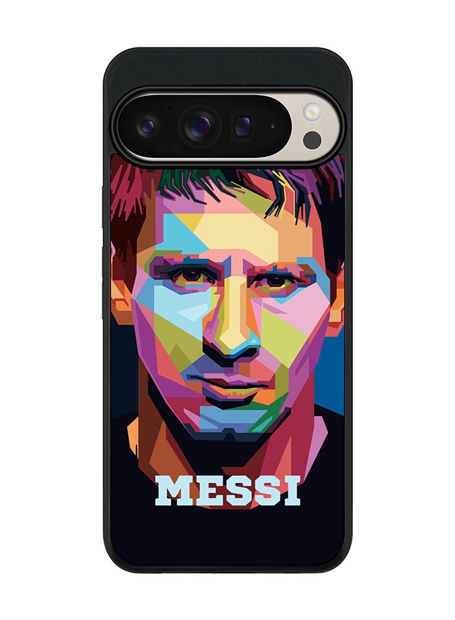 Stylizedd For Google Pixel 9 Pro XL Case,Slim fit Camera Protection, Shockproof Thin Phone cover - Poly Messi - Image 1