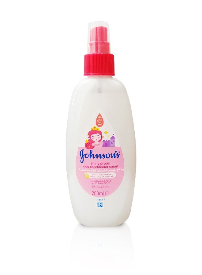 Johnson's Shiny Drops Kids Conditioner Spray 200ml - Image 1
