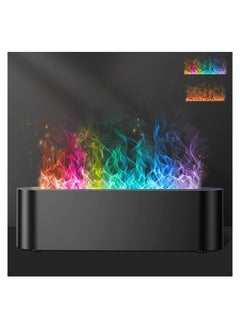 SYOSI Colorful Flame Fire Diffuser Humidifier, 7 Colors Changing Oil Diffuser, Ultra-Quiet Aroma Essential Oils Aromatherapy Diffusers for Home, Office, A Large Room Yoga, A Bedroom(Waterless Auto Off)  - Image 1