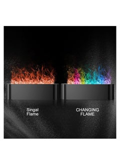 SYOSI Colorful Flame Fire Diffuser Humidifier, 7 Colors Changing Oil Diffuser, Ultra-Quiet Aroma Essential Oils Aromatherapy Diffusers for Home, Office, A Large Room Yoga, A Bedroom(Waterless Auto Off)  - Image 2