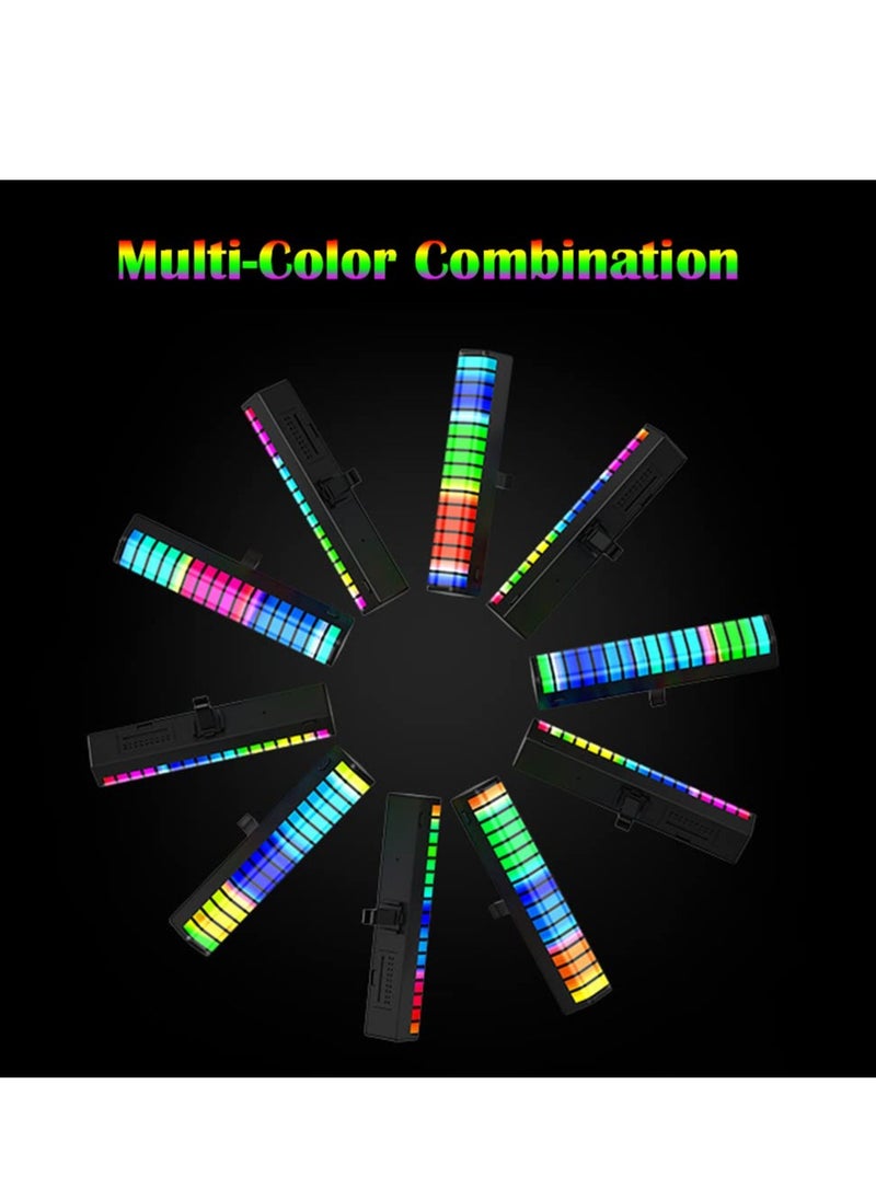 SYOSI - Interior Car Ambient Light, Mini Interior Car LED Light with ON/Off Button & Multicolors, Sound Active Function, TypeC-USB Cable, Vent Fixation with Clamp, RGB Ambient Lighting Kits, Car Accessories - Image 1