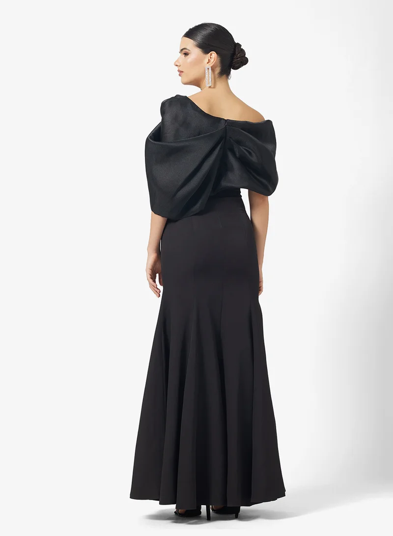 نمشي x Off Shoulder Jewel Embellished Mermaid Dress