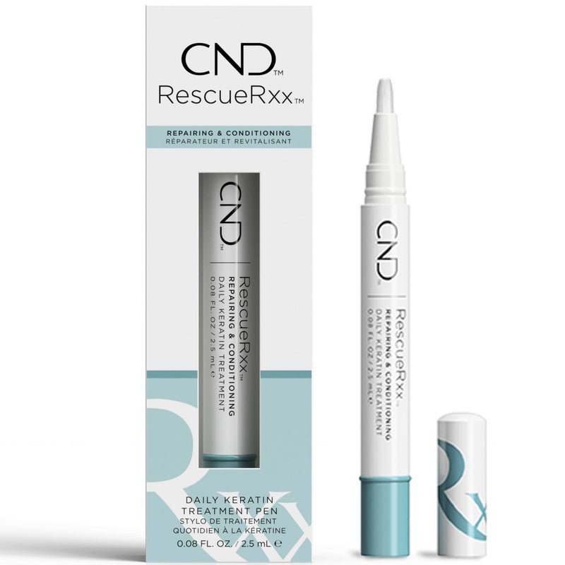 CND Solar Oil & RescueRxx Nail and Cuticle Care, Cuticle Oil Pen, Keratin Treatment Pen, On-the-Go, Travel-Sized Beauty, A highly effective new treatment that repairs damaged nails - Image 1