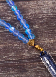 The Black Pearl Accessories Fabulous Blue Opal Stone Prayer Bead of 33 Beads  - Image 3