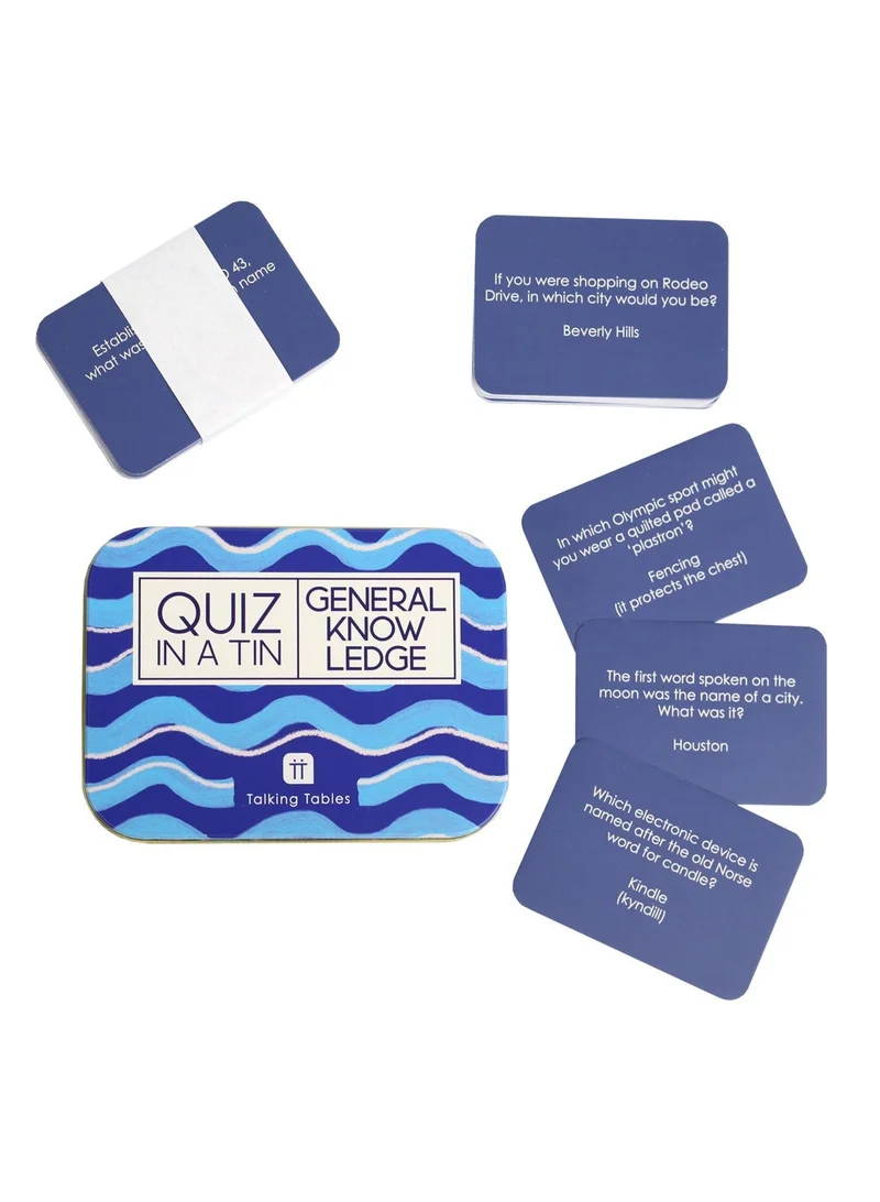 توكينج تيبلز اختبار معلومات عامة في علبة