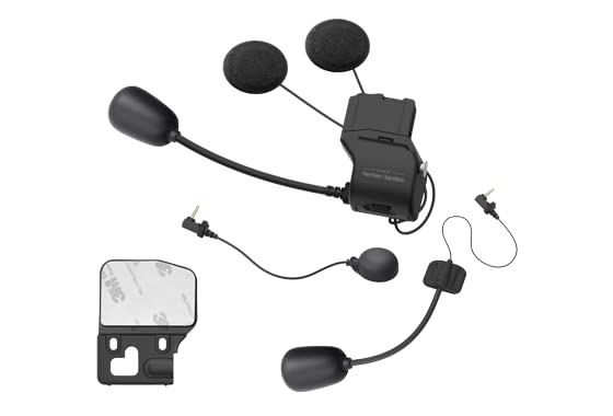 Sena Adult W/Harmon 50S Universal Clamp kit with SOUND BY Harman Kardon Speakers and Mic, Black, One Size US - Image 2