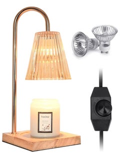 ARNOTEC Vintage Candle Warmer Lamp - Equipped with 2 Bulbs, Controller, Dimmable,Suitable for Warming Jar Candles and Wax Melts  - Image 1