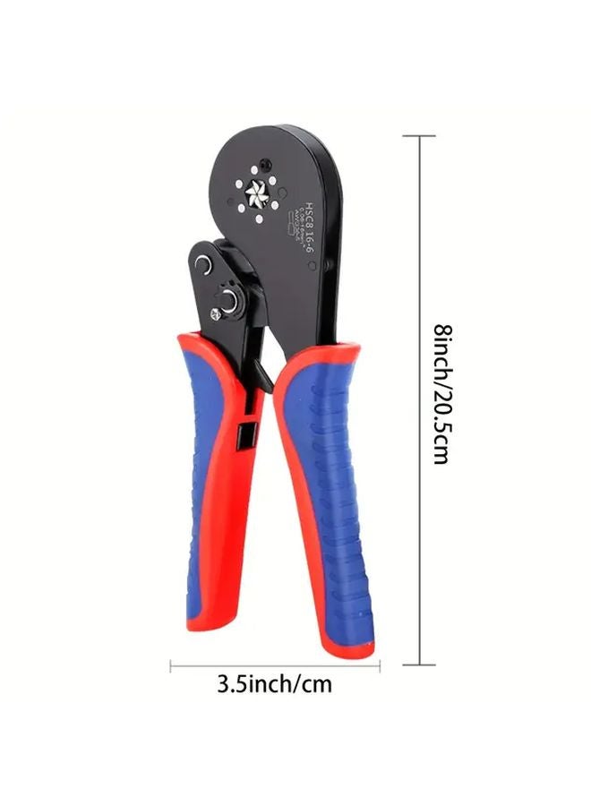 HSC8 16 6 Pro Ferrule Terminal Crimping Tool Hexagon Ratchet Clamp Pliers 0 08 16mm² 30 5AWG High Carbon Steel Non Slip Handle - Image 4