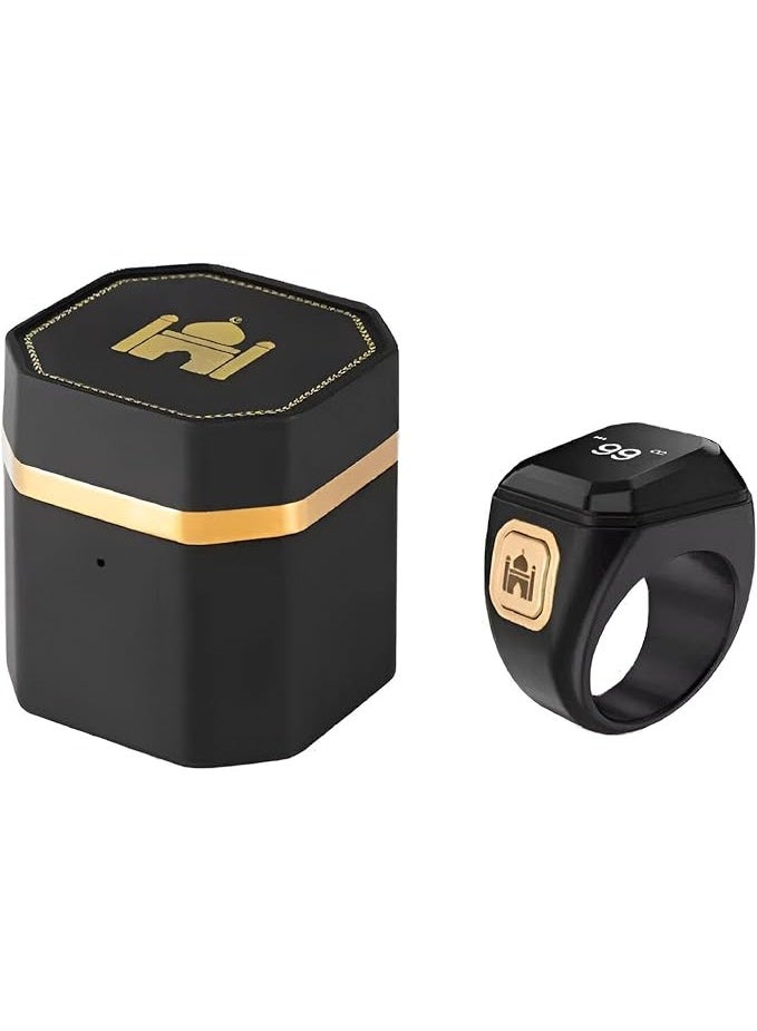 Smart Tasbih Ring with Digital Display Electronic Prayer Counter Prayer Time Reminder Type C Charging Case 18mm 20mm 22mm - Image 3