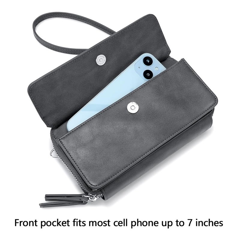 Lanyani Small crossbody bags for women RFID Wallet Purse Phone Wristlet Clucth Handbag Over Shoulder Purse - Image 4