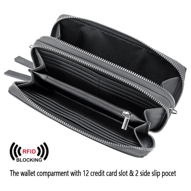 Lanyani Small crossbody bags for women RFID Wallet Purse Phone Wristlet Clucth Handbag Over Shoulder Purse - Image 3