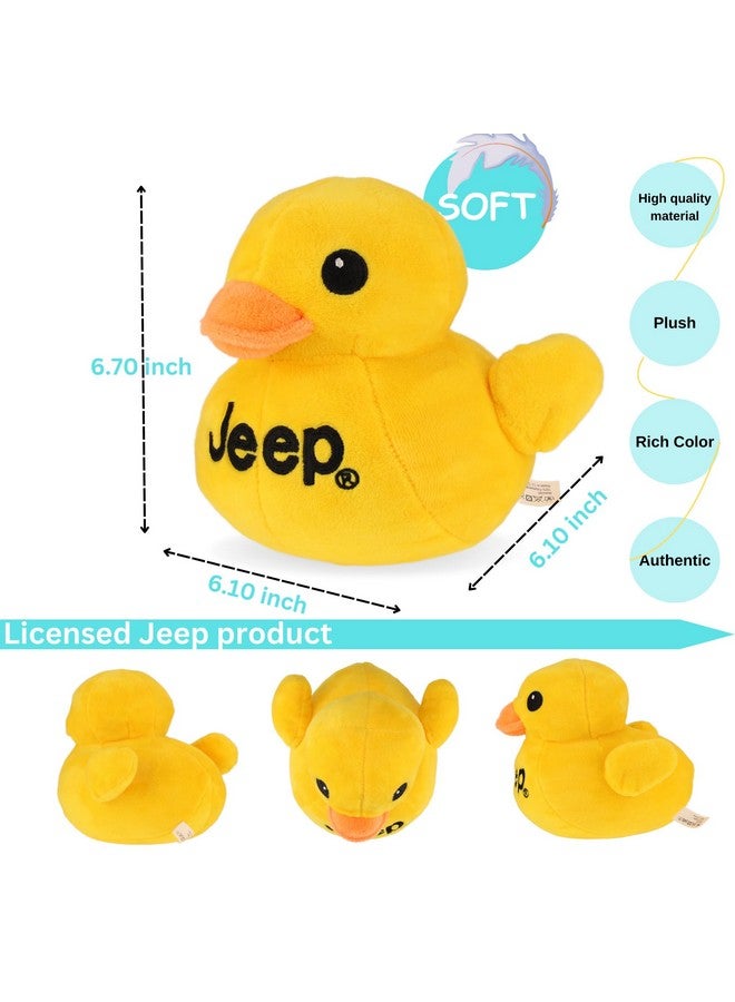 Jeep Text Logo Duck Stuffed Animal Plush - Perfect Enthusiasts You've Been Ducked (Yellow) - Image 2