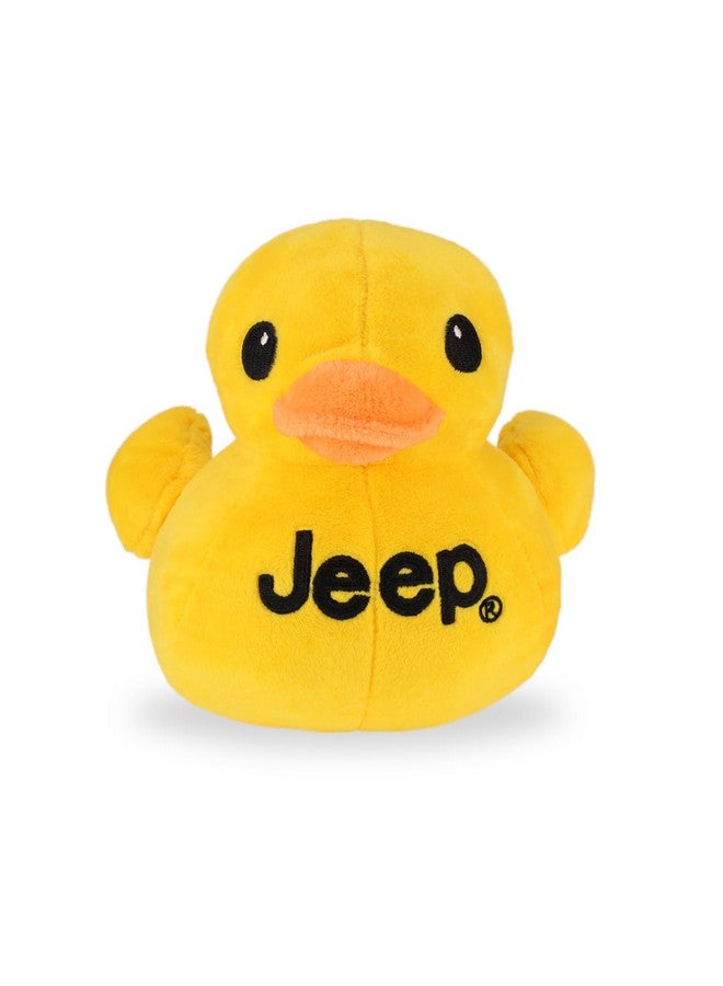 Jeep Text Logo Duck Stuffed Animal Plush - Perfect Enthusiasts You've Been Ducked (Yellow) - Image 1
