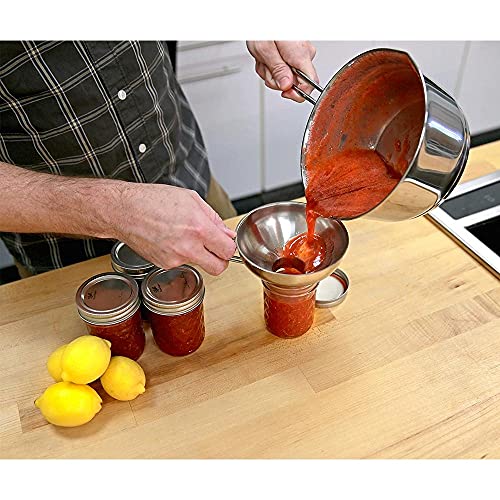 Küchenprofi 18/10 Stainless Steel Jam Funnel - Silver - Metal Funnels For Kitchen Use - Wide Mouth Kitchen Funnel - Image 2