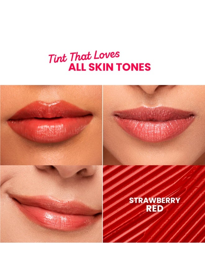 Dot & Key Barrier Repair Hydrating Lip Balm SPF 50 | Strawberry Red | Repairs Damaged Lip Barrier | High Tinted | 4.5 gm - Image 3