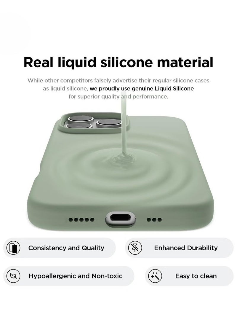 Raxoom - Calke Green iPhone 16 Pro Case â€“ Slim Shockproof Full Body Protection with Soft Microfiber Lining, Scratch-Resistant - Image 1