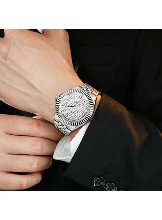 Sapphero Analog Quartz Watch for Men, Stainless Steel Bracelet, Water Resistant up to 50 Meters. A Watch for Business, Work, Sport, and Leisure. - Image 2