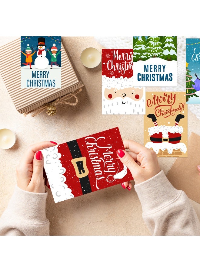 Christmas Cards 12 Pieces Christmas Cards Set with Envelope for Kids, Family, Friends, Customers, - Image 3