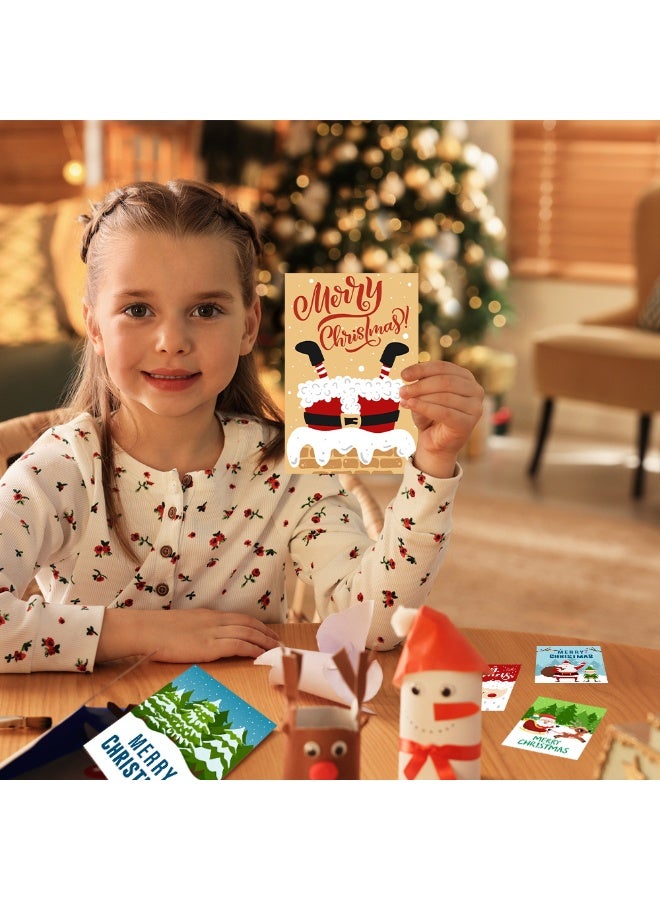 Christmas Cards 12 Pieces Christmas Cards Set with Envelope for Kids, Family, Friends, Customers, - Image 4