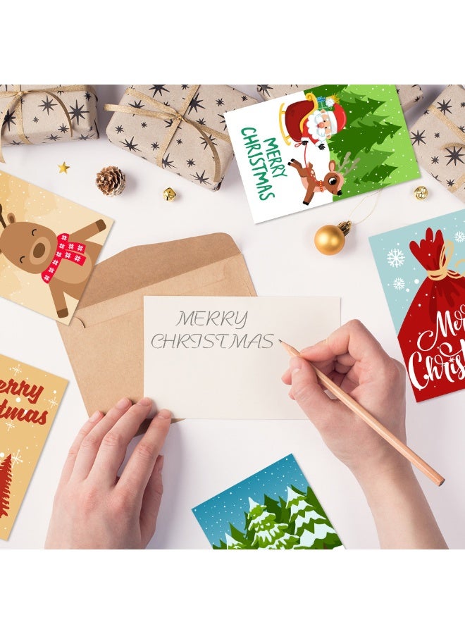 Christmas Cards 12 Pieces Christmas Cards Set with Envelope for Kids, Family, Friends, Customers, - Image 5