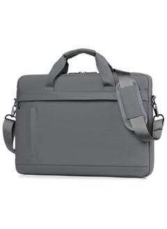 Qiccijoo Qiccijoo Laptop Bag for Men or Women 15.6 Inch Computer Bag Briefcase Laptop Case Shoulder Bag with Strap Computer Cases Messenger Bag handbag for Travel/Business(Grey)  - Image 1
