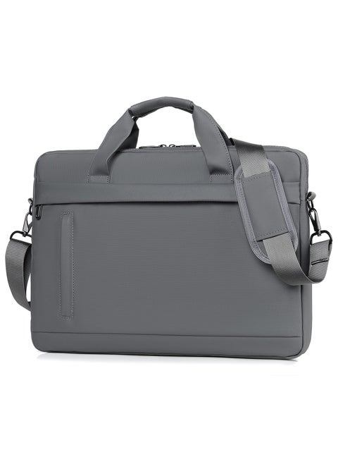 كيشيجو حقيبة كمبيوتر محمول للرجال أو السيدات 15.6 بوصة حقيبة كمبيوتر محمول حالة حقيبة كمبيوتر محمول حالة الكتف حزام حقيبة كمبيوتر محمول حالة السفر / حقيبة الأعمال (غراي)
