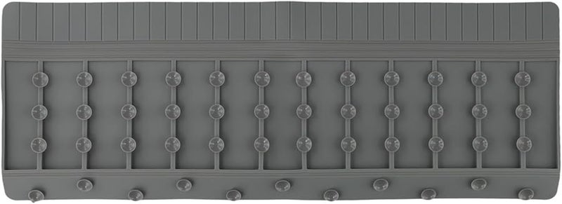 Grey Silicone Sink Edge Protector Splash Guard For Kitchen Countertop Bathtub 20x4 13x2 46 Inch - Image 5