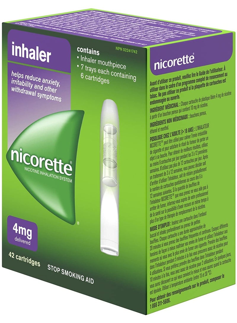 نيكوريت إنهيليتور 4 ملغ 42 خرطوشة - Image 2