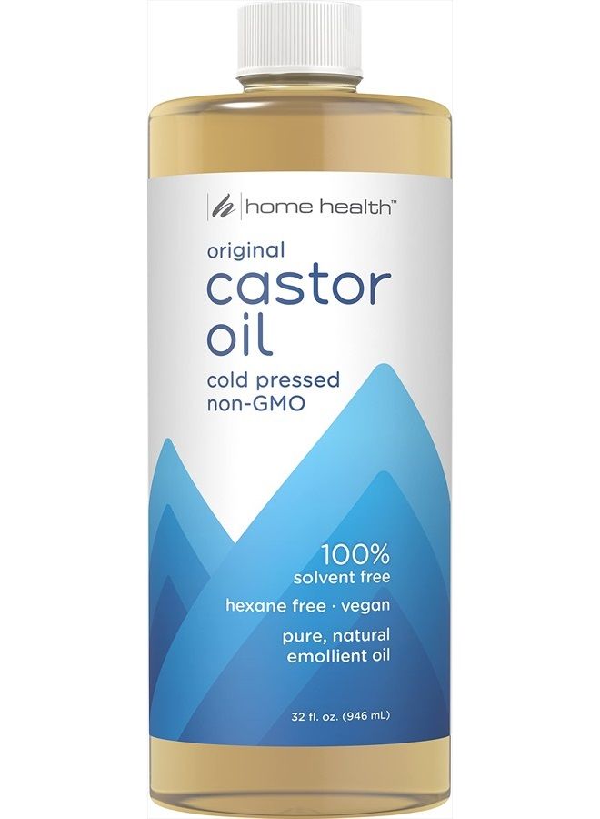 Home Health Original Castor Oil - 32 Fl Oz - Promotes Healthy Hair & Skin, Natural Skin Moisturizer - Pure, Cold Pressed, Non-GMO, Hexane-Free, Solvent-Free, Paraben-Free, Vegan (50132)  - Image 1