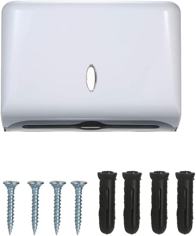 Eacam Paper Towel Dispenser Wall Mounted Paper Towel Holder Box Dispenser Bathroom Toilet Tissue Dispenser Kitchen Paper Towel Dispenser for Hotel Restaurant Home Bathroom - Image 4