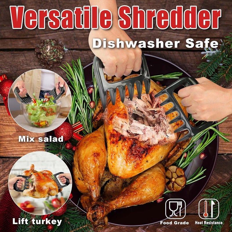 PrinChef Professional Turkey Baster Meat Injector Syringe Kit, Baster for Cooking Thanksgiving & Christmas Turkey, Injector Marinades for Meats, Full Set with Basting Brush, Meat Shredder Claws, Large Capacity - Image 5