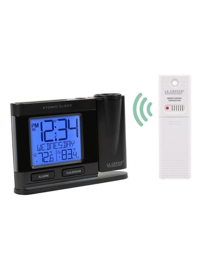 La Crosse Technology ساعة منبه لا كروس تكنولوجي 616-41667-INT السوداء مع عرض ذري ودرجة حرارة - Image 2