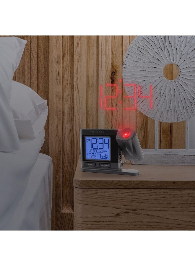 La Crosse Technology ساعة منبه لا كروس تكنولوجي 616-41667-INT السوداء مع عرض ذري ودرجة حرارة - Image 4