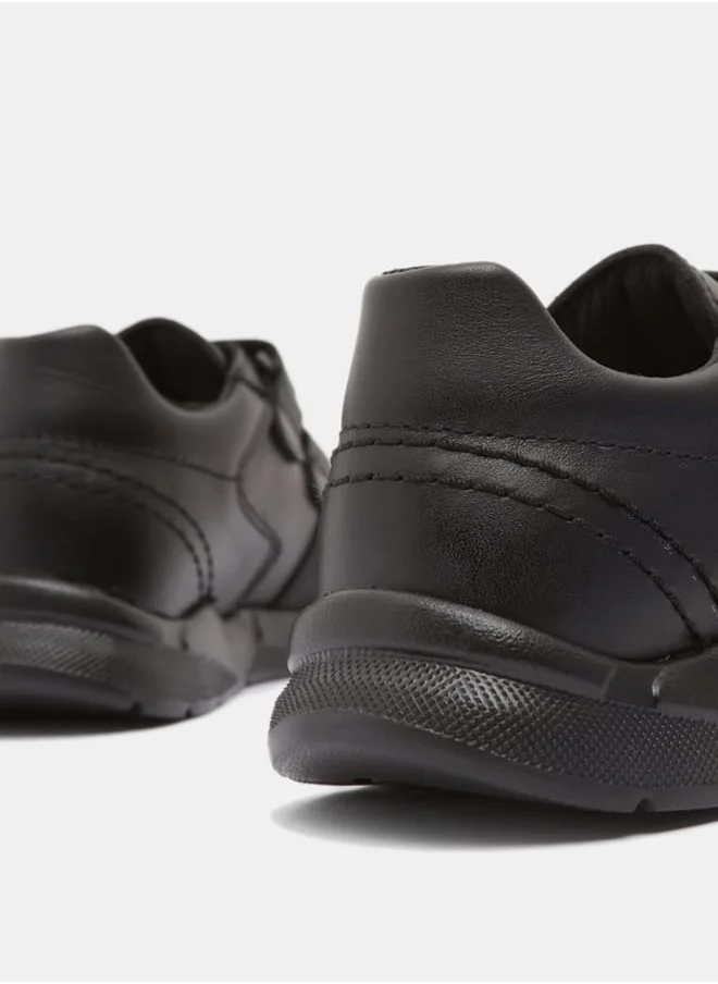بابلوسكي Boys' Solid Sneakers with Hook and Loop Closure