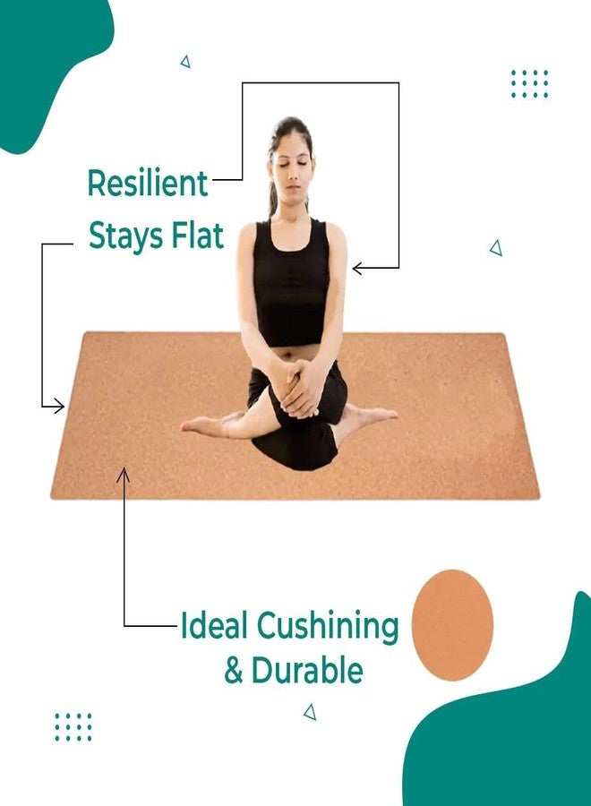 OKO Eco-Friendly 2mm Cork Yoga Mat for a Natural Practice - Sustainable, Non-Slip, and Eco-Friendly - Image 3