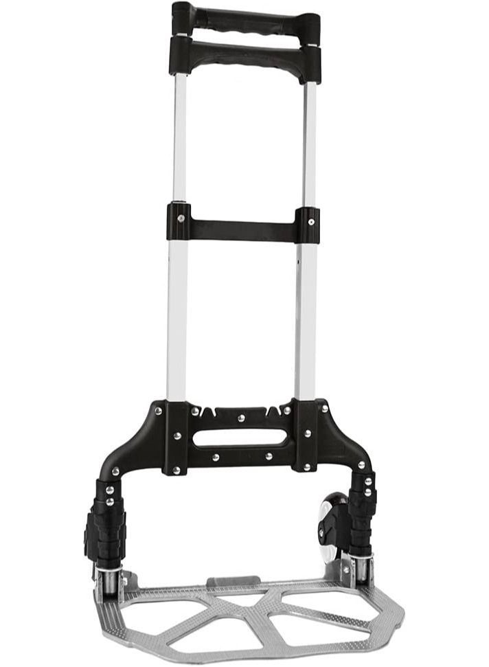 DubaiGallery Foldable Hand Sack Truck Folding Aluminium Trolley Multi Purpose Barrow Sack Hand Truck Hand Trolley Ideal for Home, Auto, Office, Travel Use - Image 2