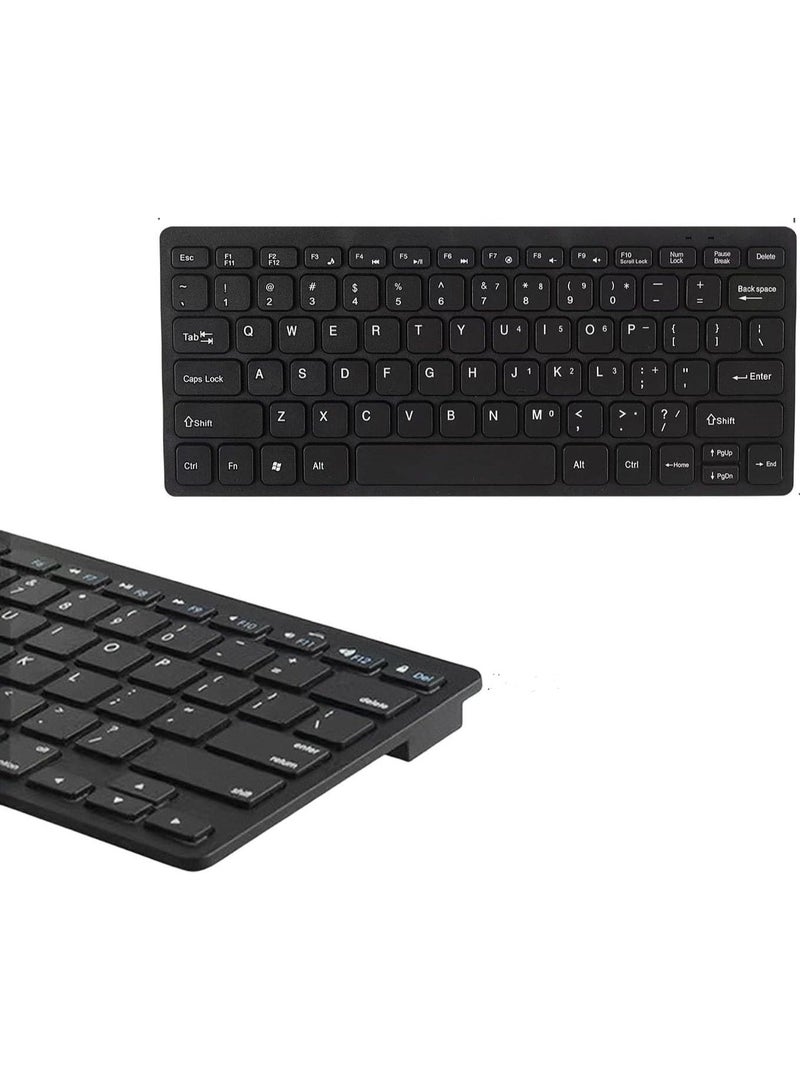 Ultra-Slim Wireless Keyboard with USB Receiver – Portable, Quiet, Compact Design for Laptop and Desktop - Image 2